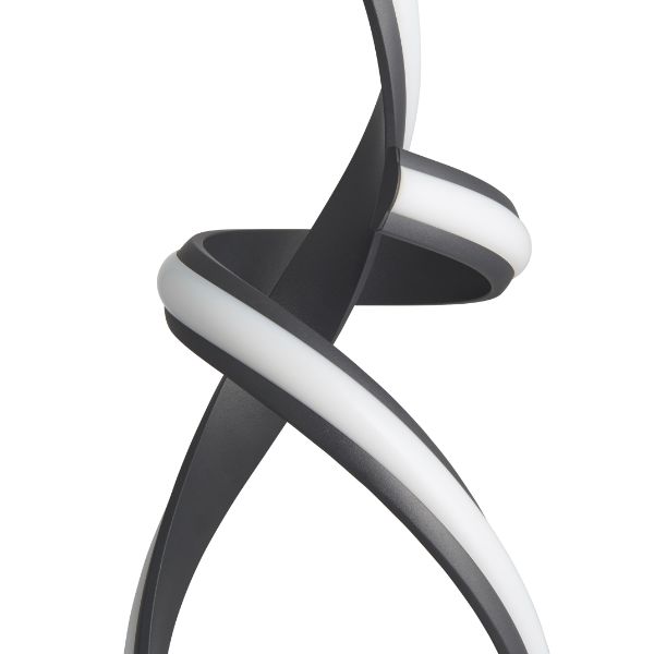 Freyza -  Matte Black LED Table Lamp | Ultra Modern Integrated LED Desk Lamp | Warm White Lighting for Living Room & Bedroom