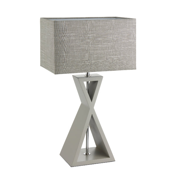 Kaden | Elegant Contemporary Grey Table Lamp with Stylish Shade 4