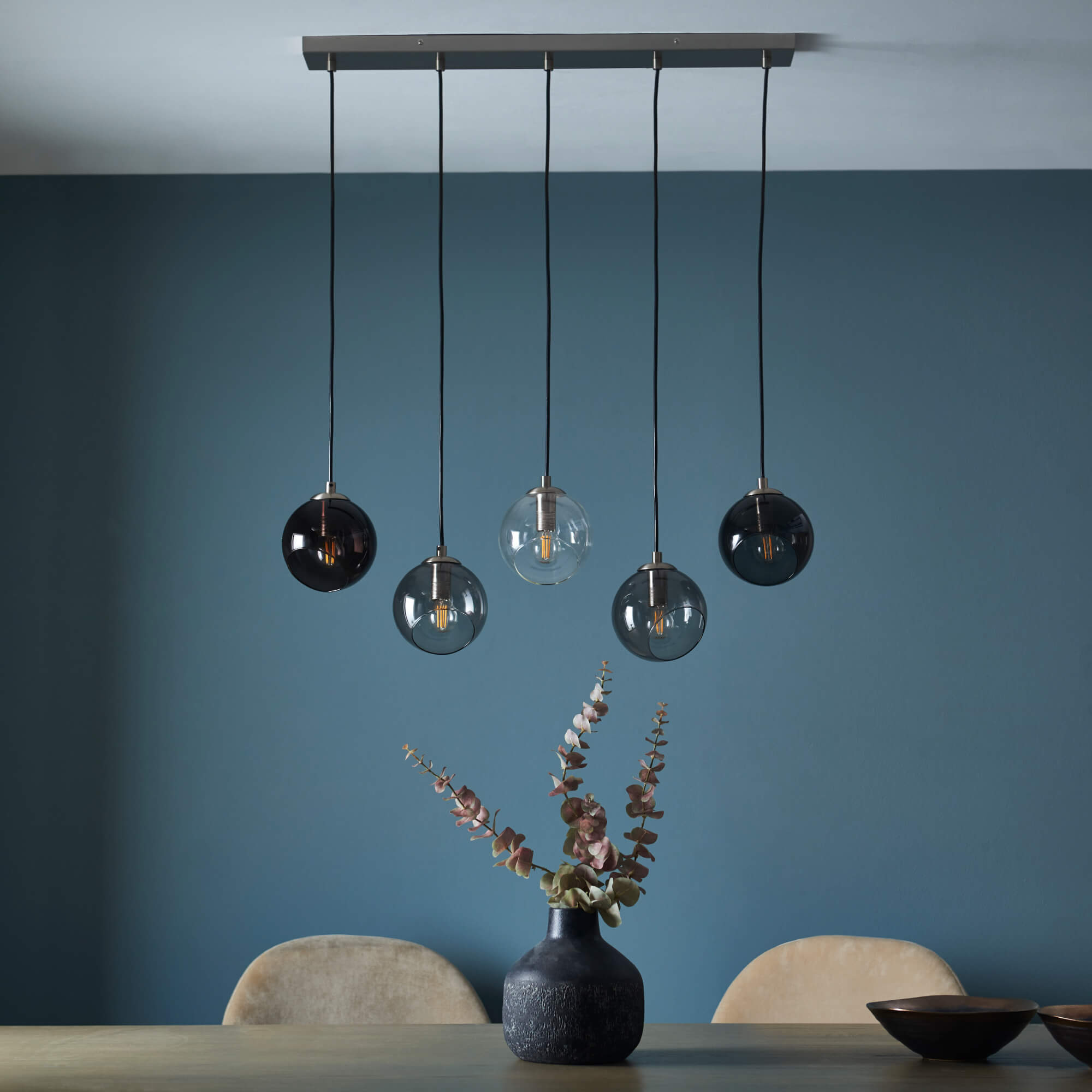 Freyza - Branco Multi-Light Ceiling Pendant Bar