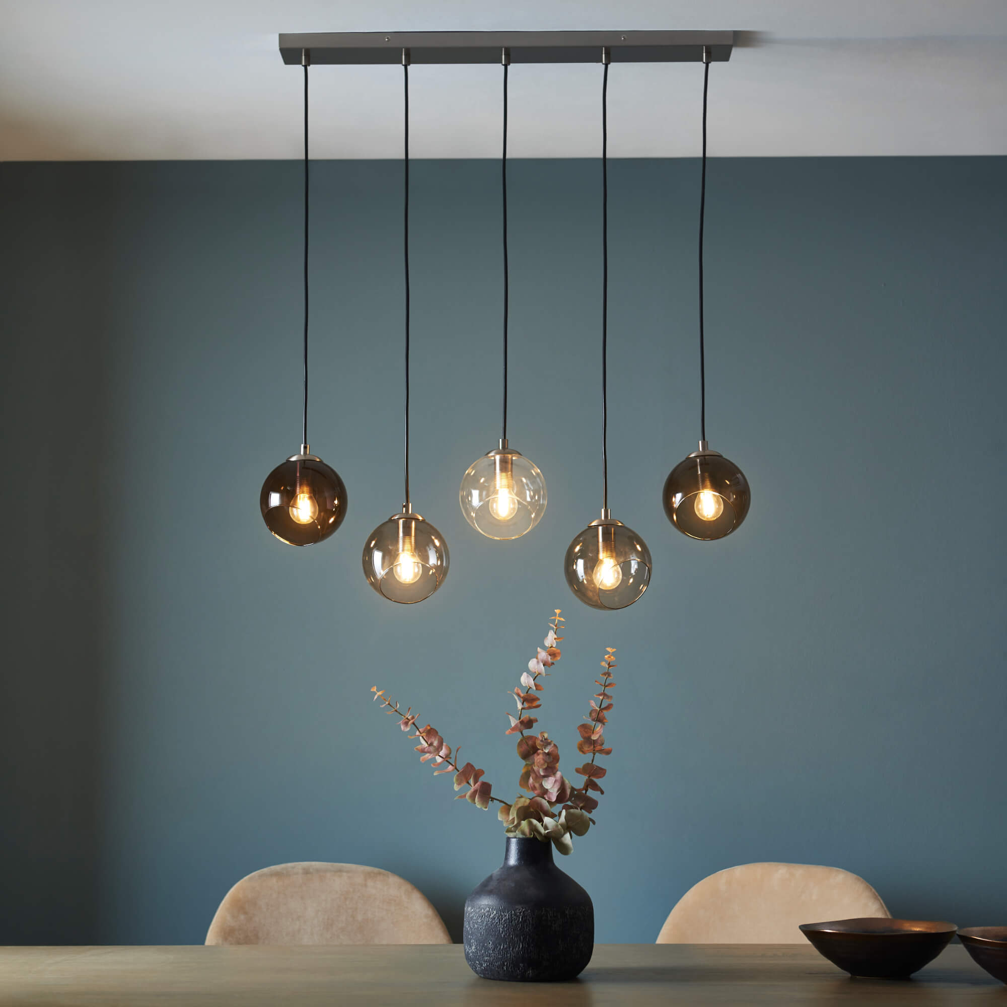 Freyza - Branco Multi-Light Ceiling Pendant Bar