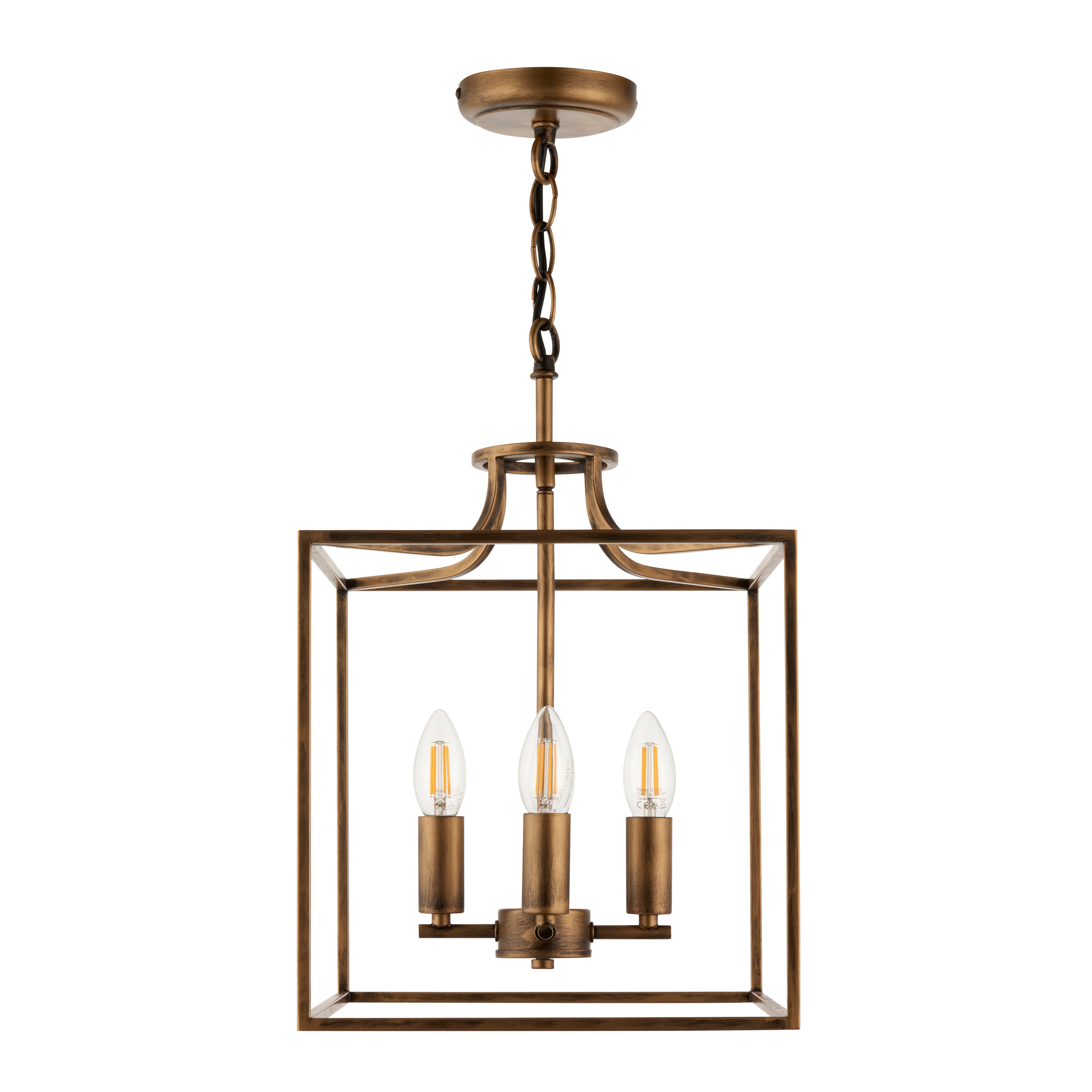 Freyza - Grove Matte Antique Brass Ceiling Light Pendant