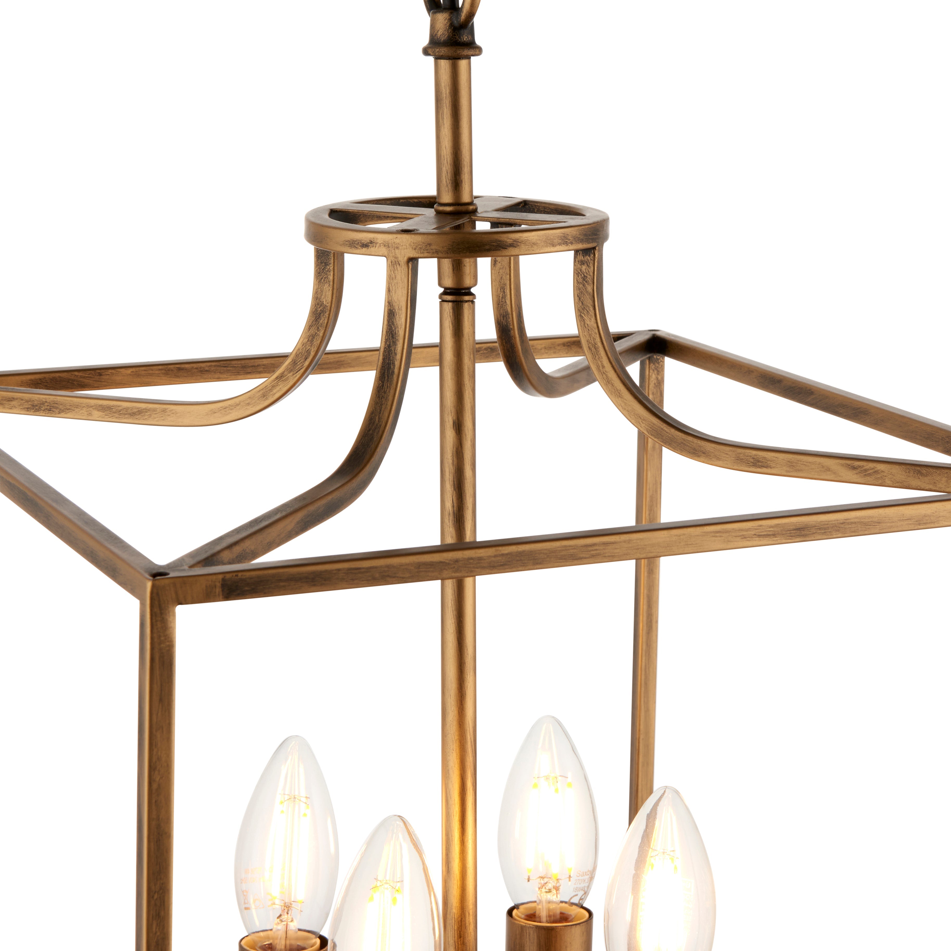 Freyza - Grove Matte Antique Brass Ceiling Light Pendant
