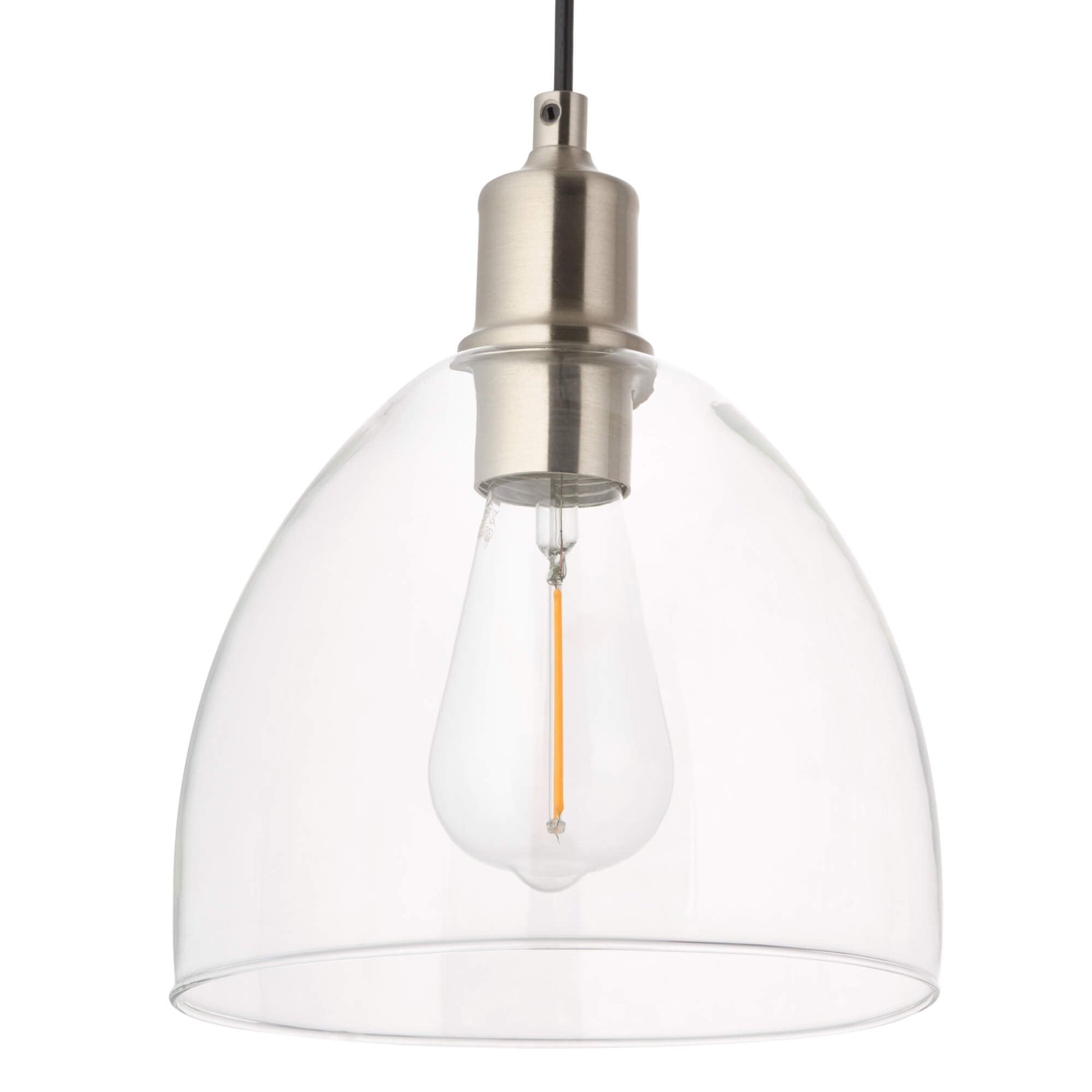NexonLight | Chic Adjustable Nickel Glass Pendant Bar Fixture 6