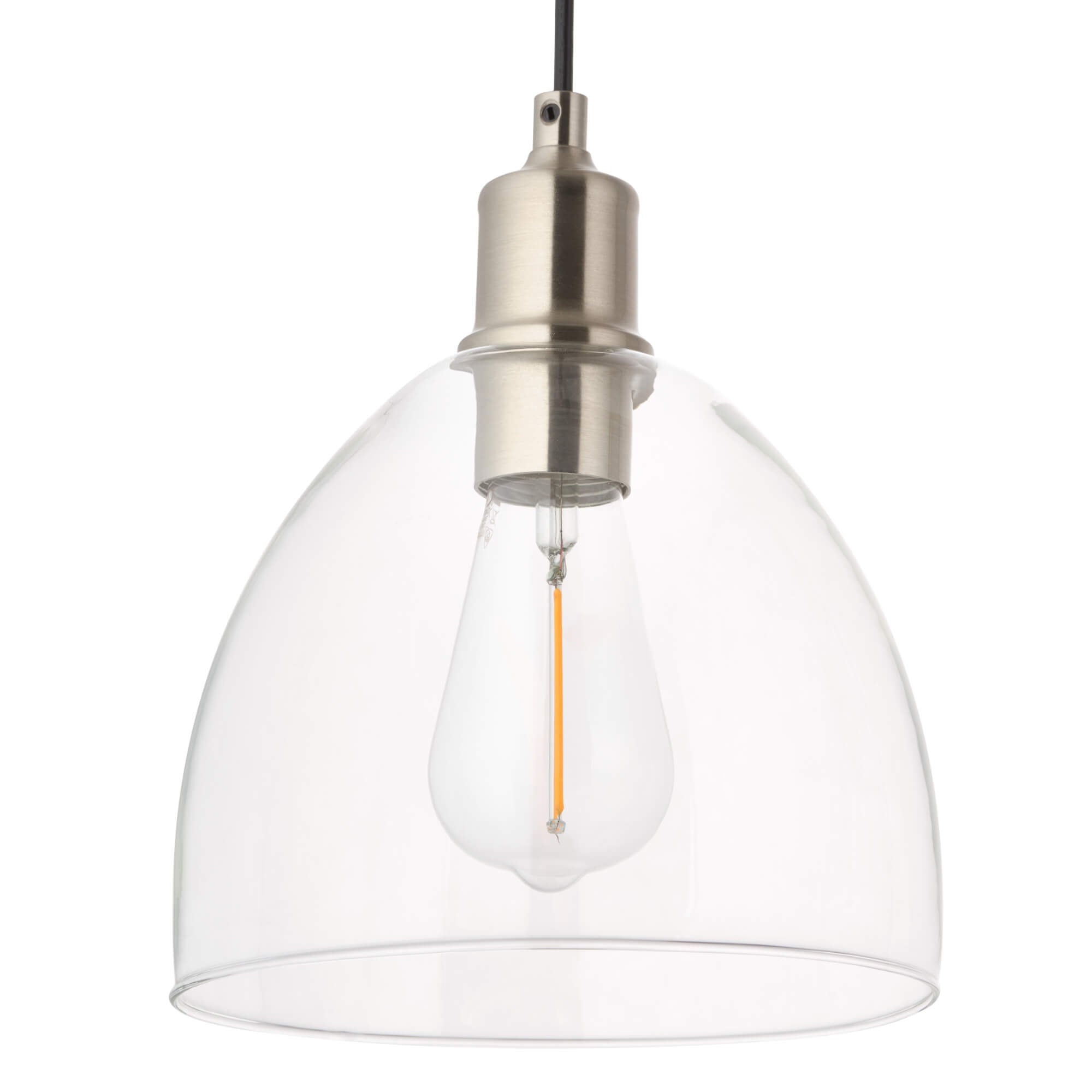 NexonLight | Chic Adjustable Nickel Glass Pendant Bar Fixture 6
