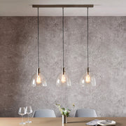 NexonLight | Chic Adjustable Nickel Glass Pendant Bar Fixture 1