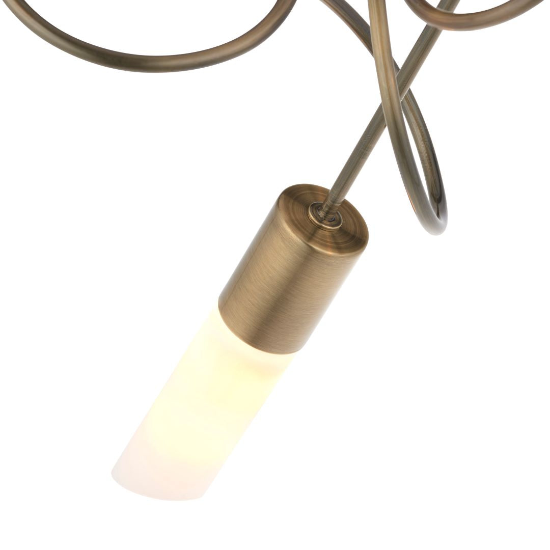 BrassLuxe | Elegant Antique Brass LED Ceiling Light Fixture 7