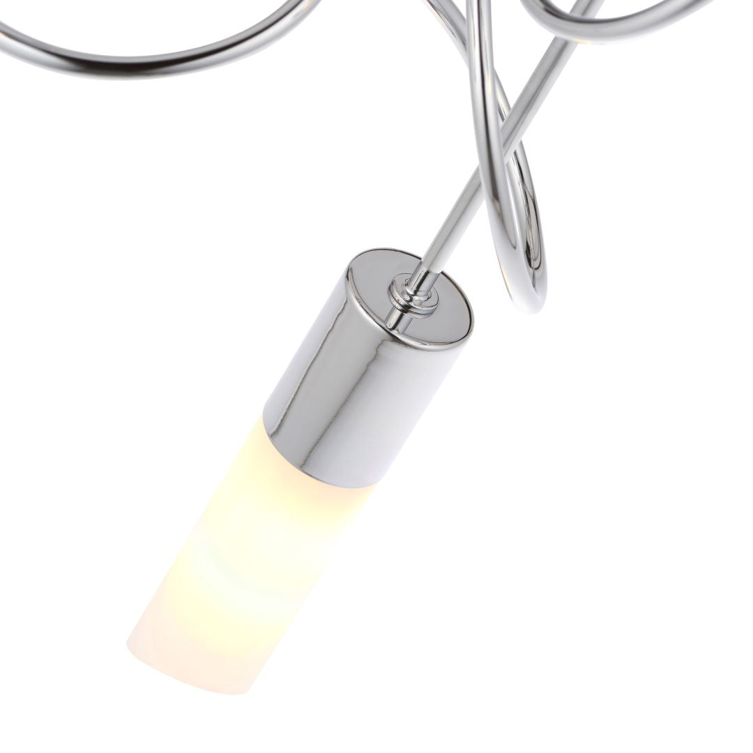 Freyza - Patras Chrome 3 Light Semi Flush Ceiling  Light