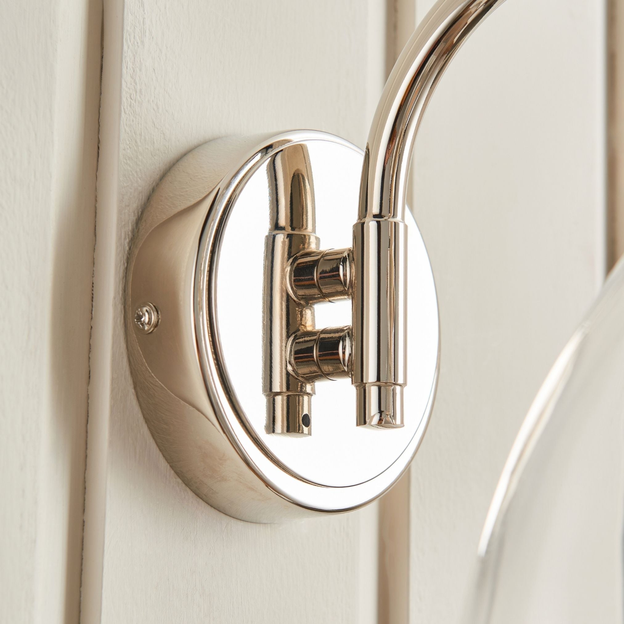Freyza - Brunswick Polished Nickel & Glass Wall Light