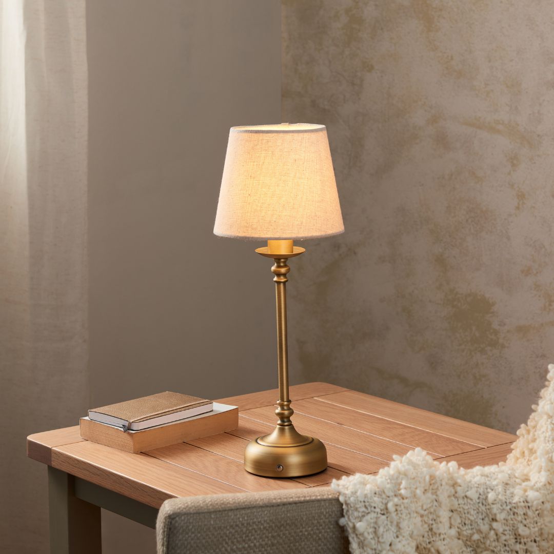 BrassLume | Elegant Portable LED Touch Table Lamp with Dimmer 1