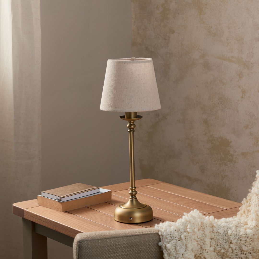 BrassLume | Elegant Portable LED Touch Table Lamp with Dimmer 2