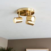 Freyza - Hereford 3 Light Satin Gold Ceiling Spotlight