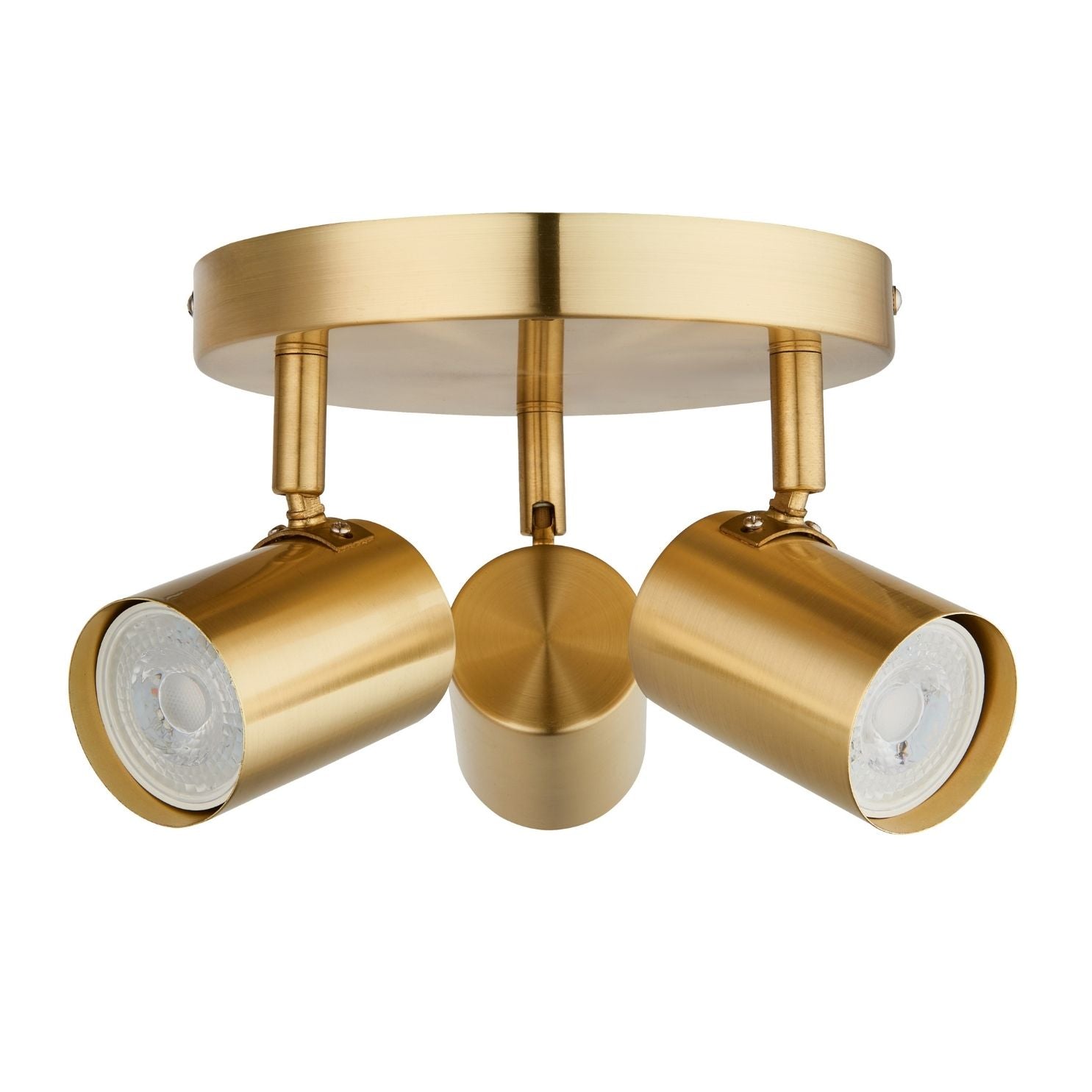 Freyza - Hereford 3 Light Satin Gold Ceiling Spotlight