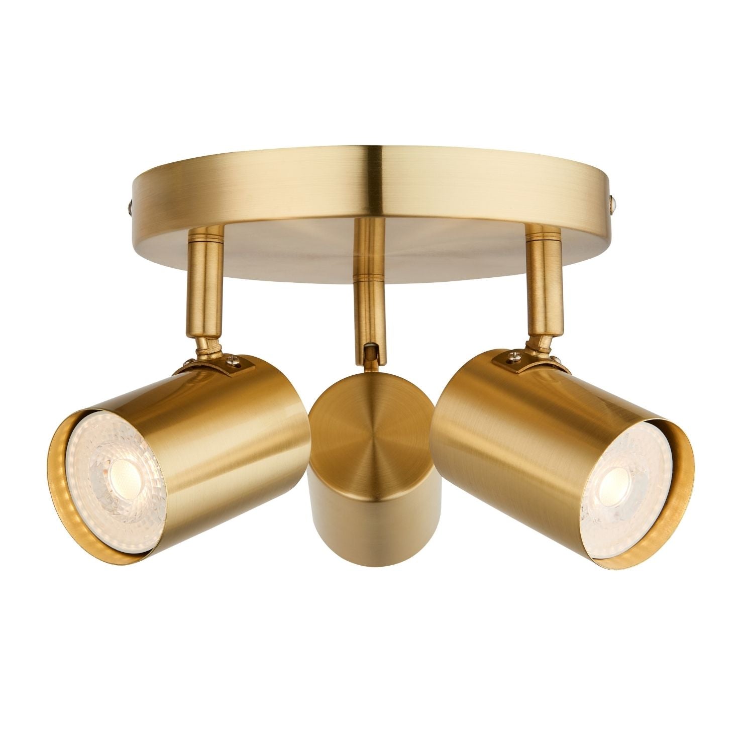 Freyza - Hereford 3 Light Satin Gold Ceiling Spotlight