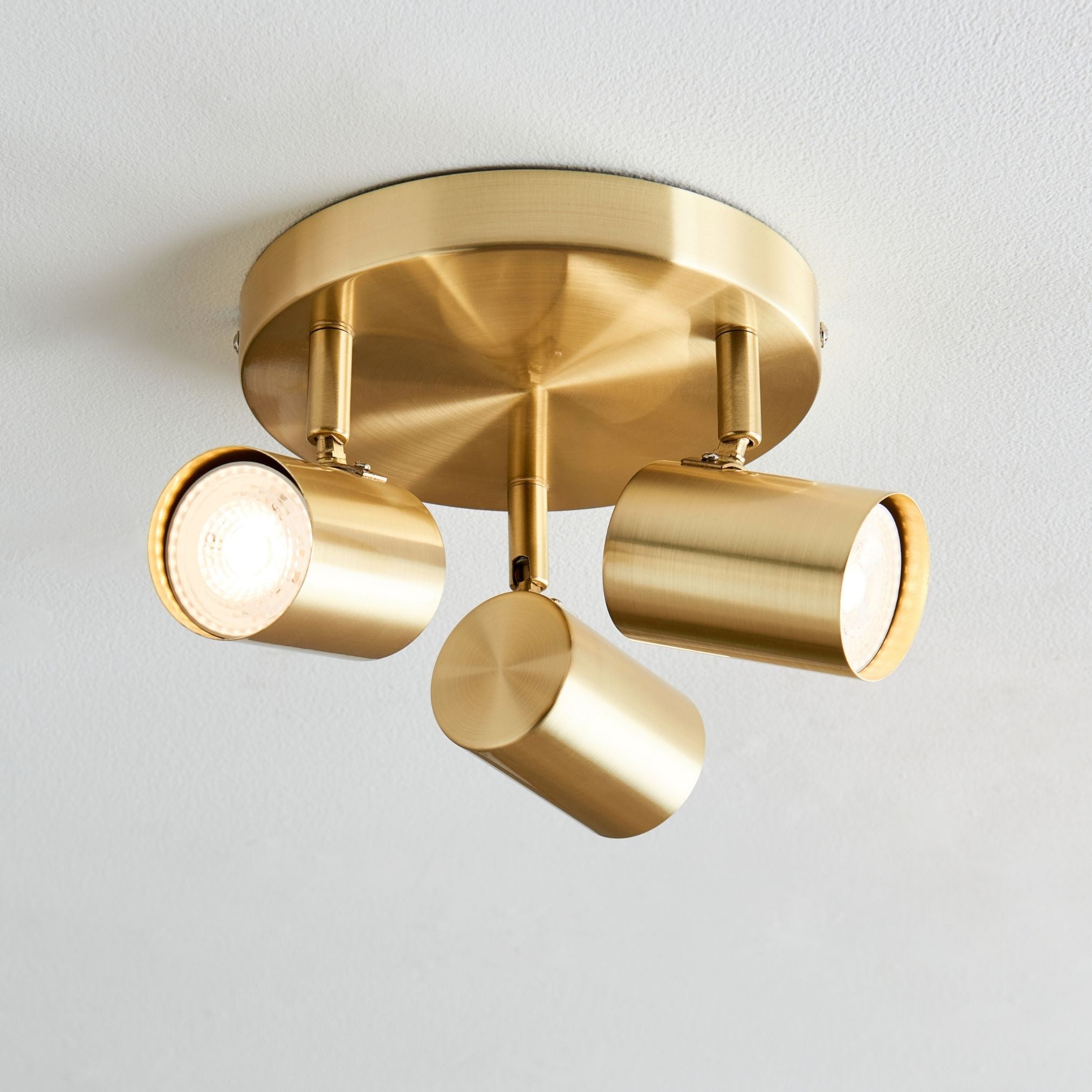 Freyza - Hereford 3 Light Satin Gold Ceiling Spotlight