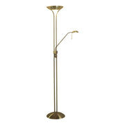 Freyza - Mother And Child Dimmable Dual Light Floor Lamp Antique Brass