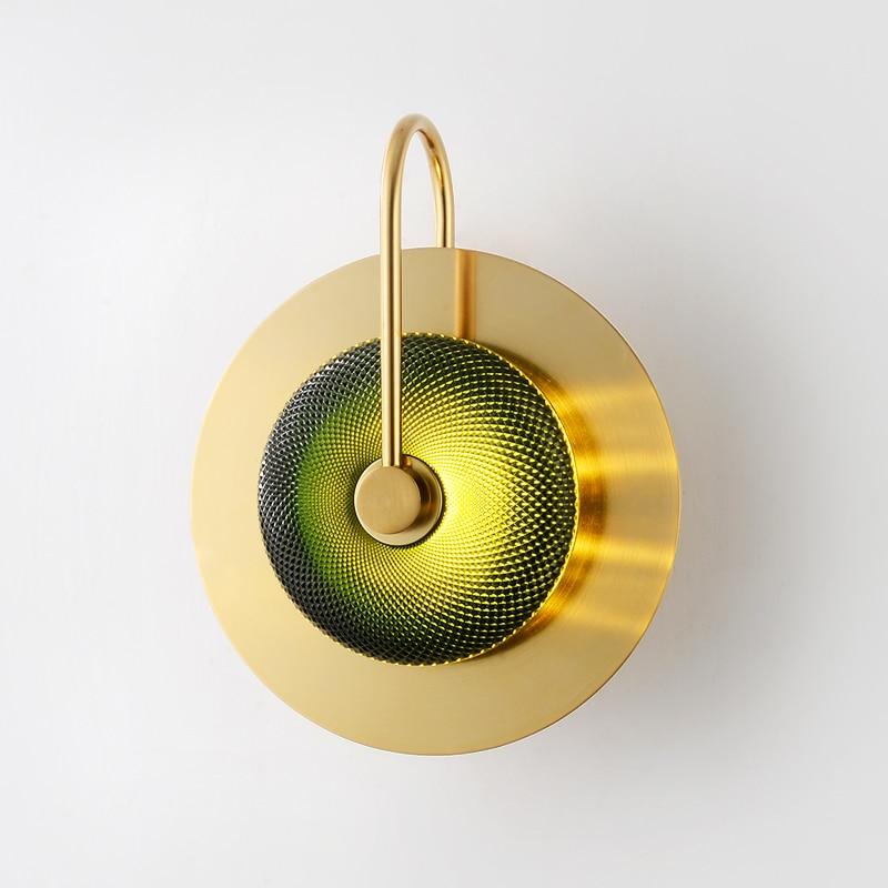Freyza - Wattle - Circular Modern Art Deco Wall Lamp