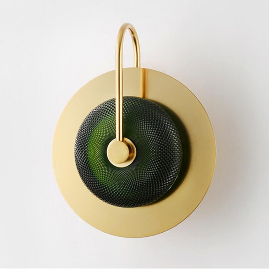 Freyza - Wattle - Circular Modern Art Deco Wall Lamp