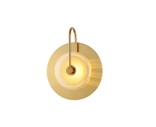 Freyza - Wattle - Circular Modern Art Deco Wall Lamp