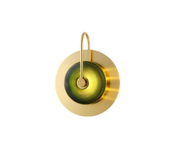 Freyza - Wattle - Circular Modern Art Deco Wall Lamp
