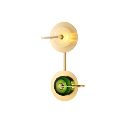 Freyza - Wattle - Circular Modern Art Deco Wall Lamp