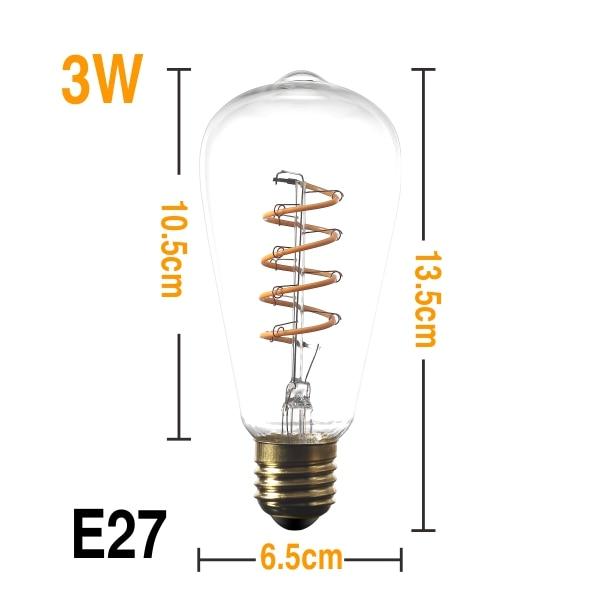 Freyza – Jax – Klassische Vintage-LED-Glühbirne