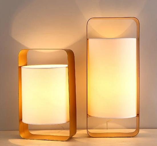 Freyza - Nate - Modern Frame Floating Lantern Desk Lamp