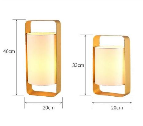 Freyza - Nate - Modern Frame Floating Lantern Desk Lamp