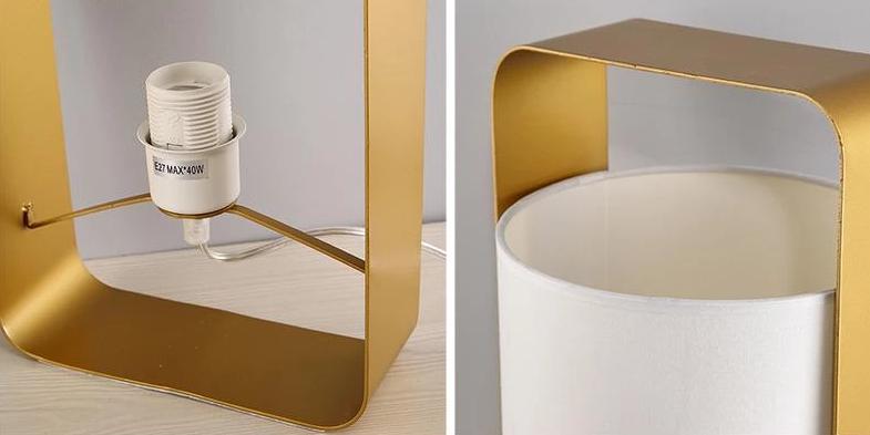 Freyza - Nate - Modern Frame Floating Lantern Desk Lamp