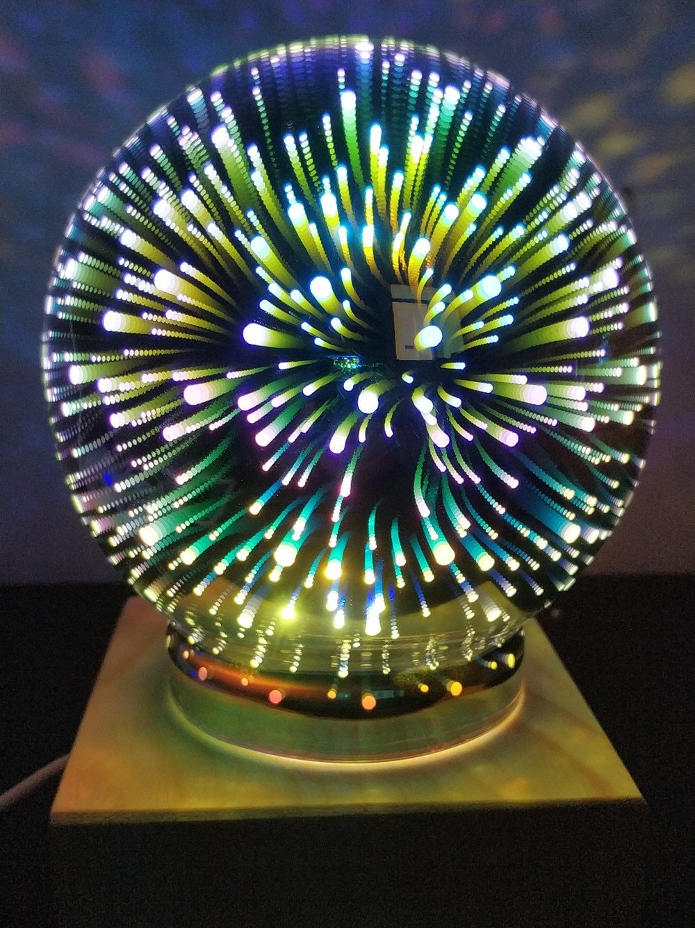 Freyza - Modern Art-Deco Crystal Ball Night Light