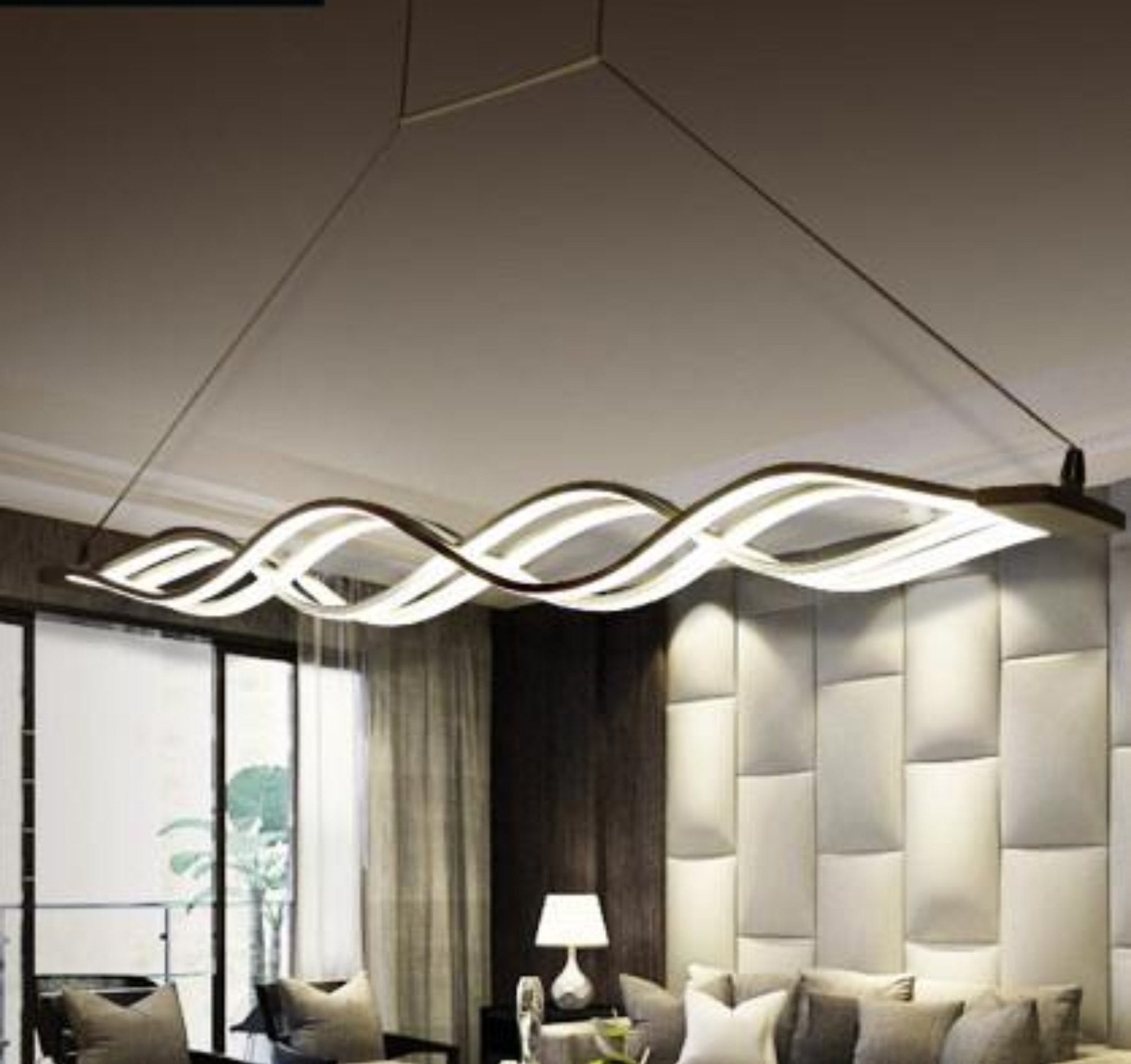 Freyza – lustre ondulé à LED