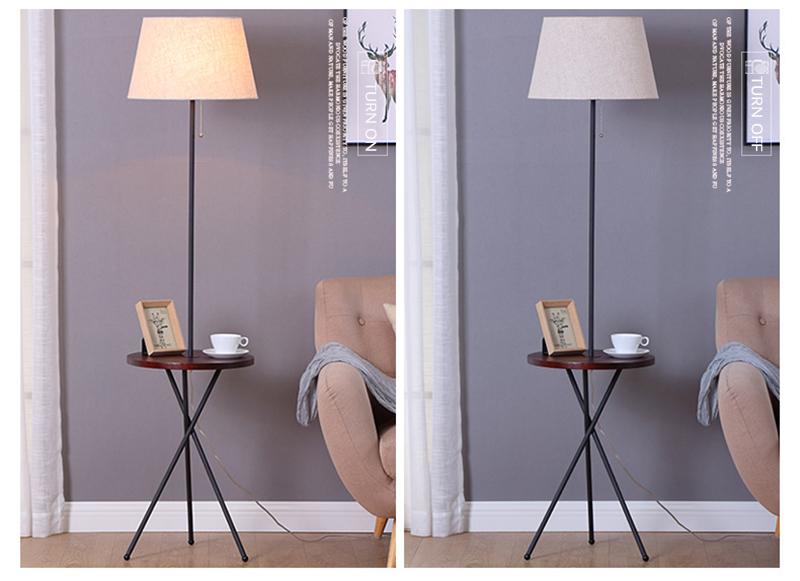 Freyza – Lance – Moderner nordischer Beistelltisch und Lampe