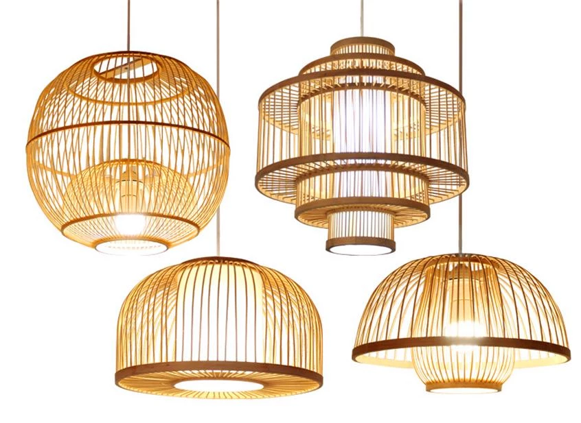 Freyza - Calico - Bamboo Pendant Hanging Light