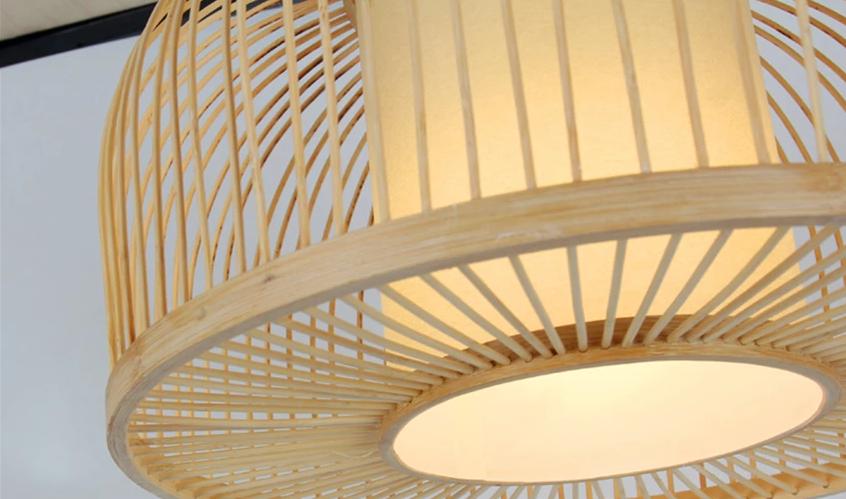 Freyza - Calico - Bamboo Pendant Hanging Light
