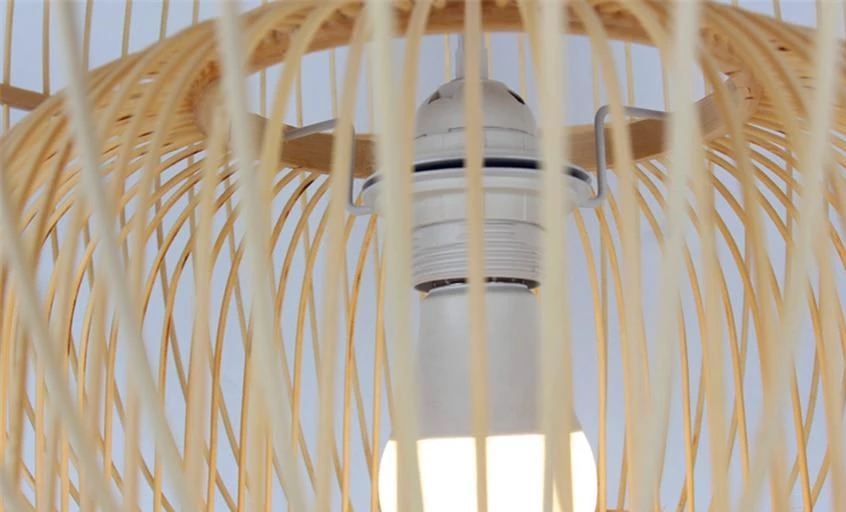 Freyza - Calico - Bamboo Pendant Hanging Light