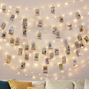 Freyza - Strung - LED Fairy Light String with Photo Clips