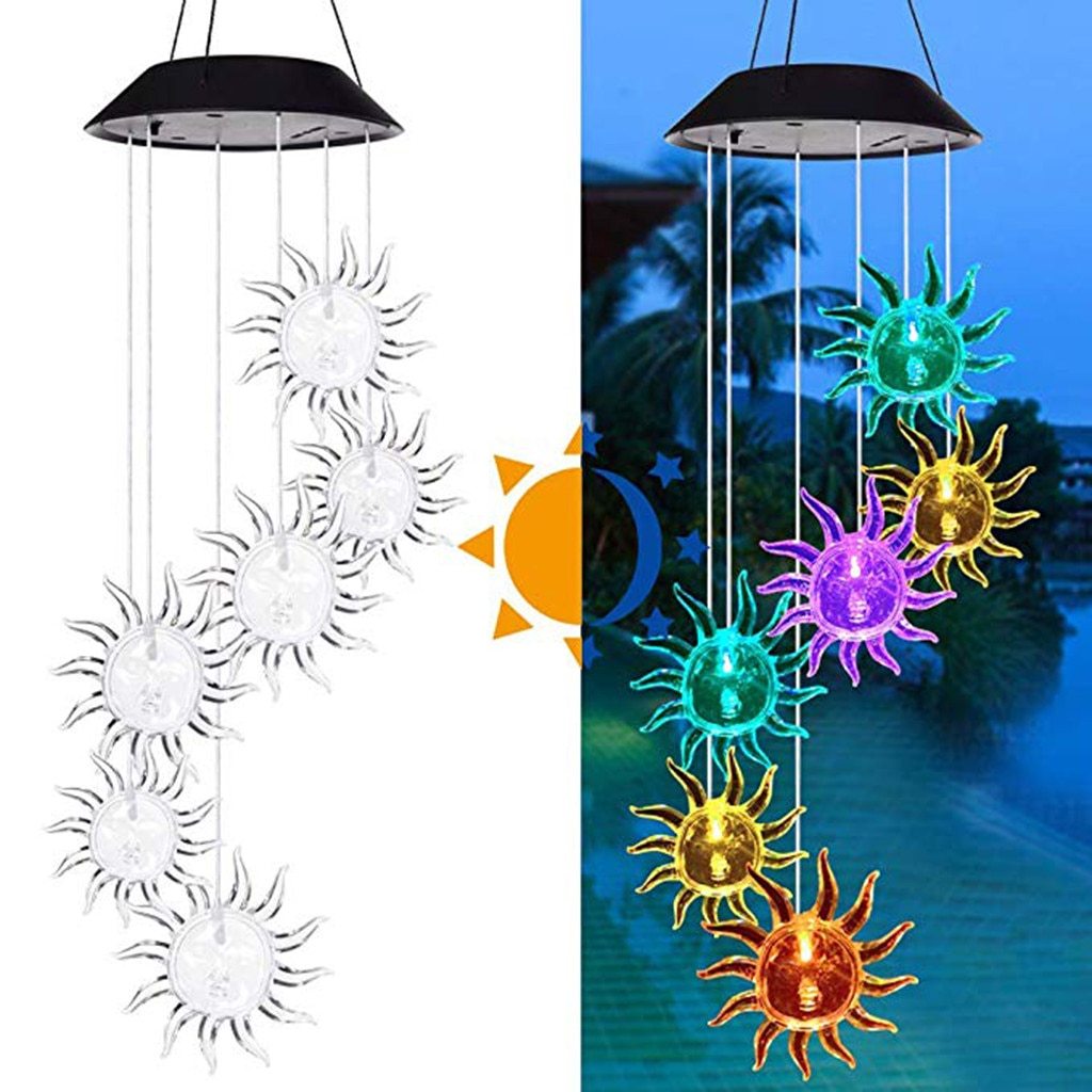 Freyza – Carillon lumineux à énergie solaire avec LED