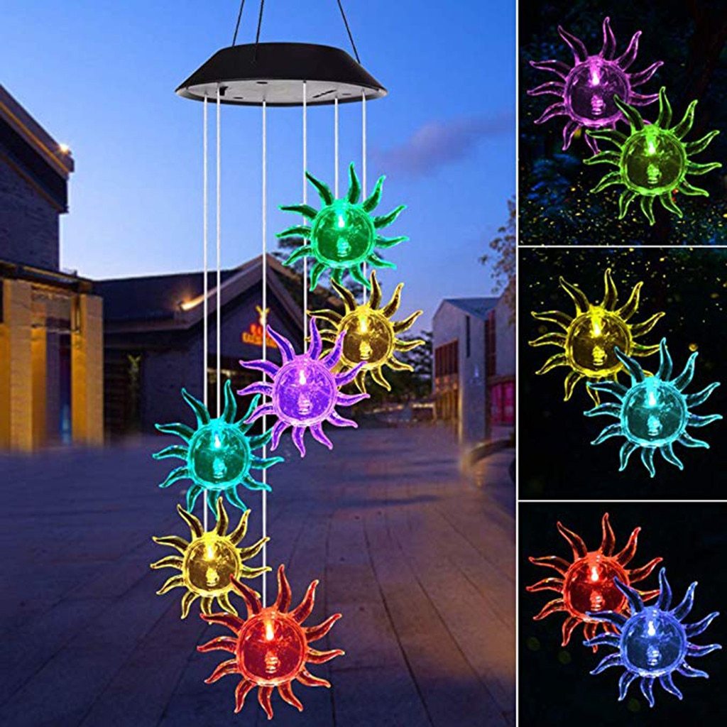 Freyza – Carillon lumineux à énergie solaire avec LED