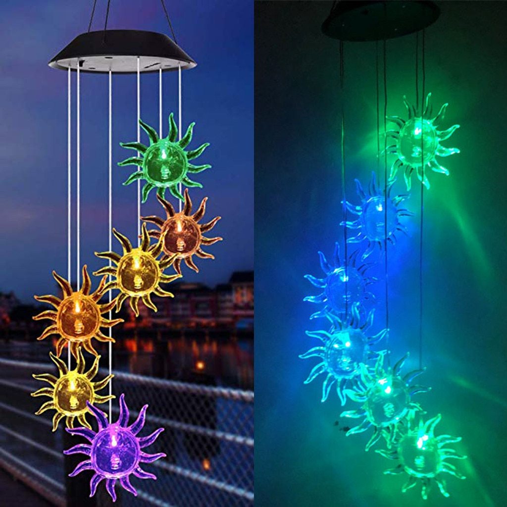 Freyza – Carillon lumineux à énergie solaire avec LED