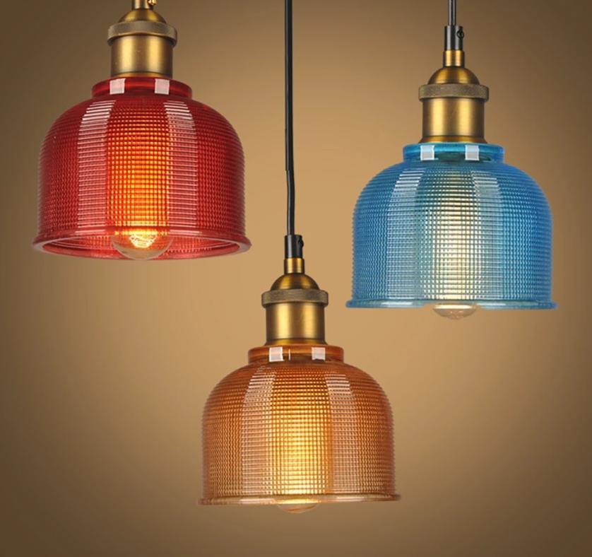 Freyza - Sosie - Retro European Color Glass Pendant Light