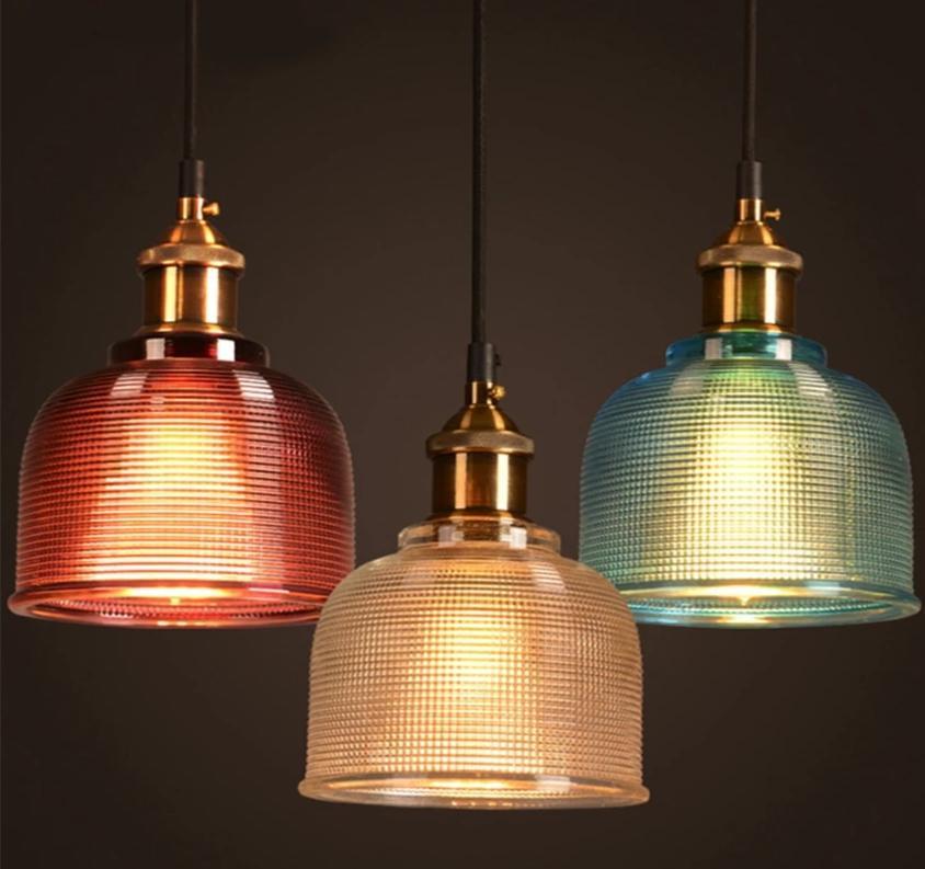 Freyza - Sosie - Retro European Color Glass Pendant Light