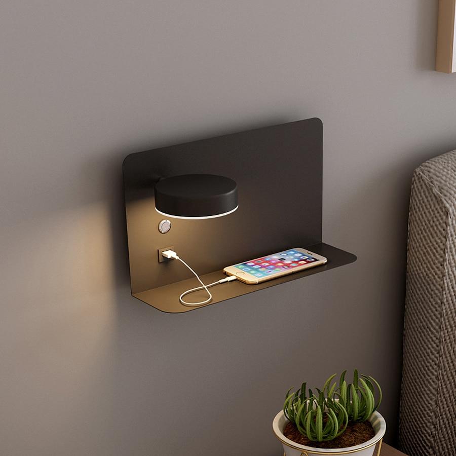 Freyza - Rowan - LED Bedside Wall Lamp USB Charger