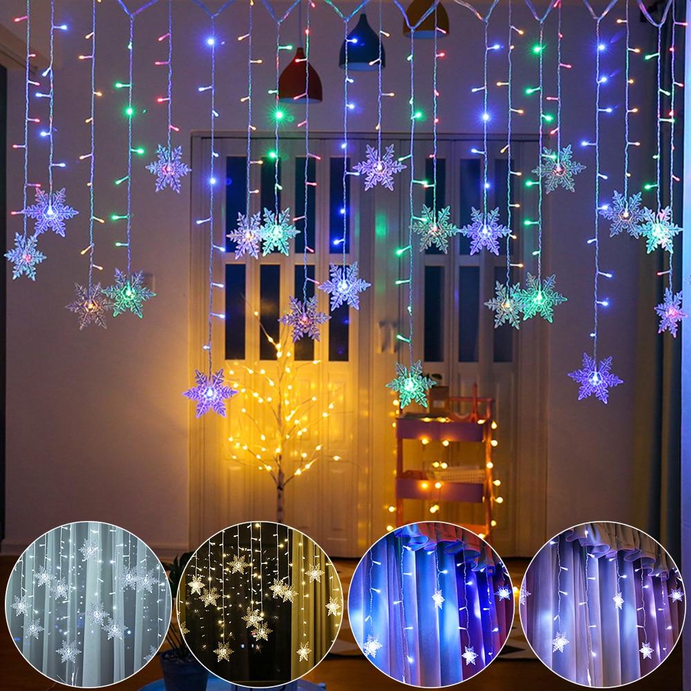 Freyza – Hängende LED-Schneeflockenleuchten
