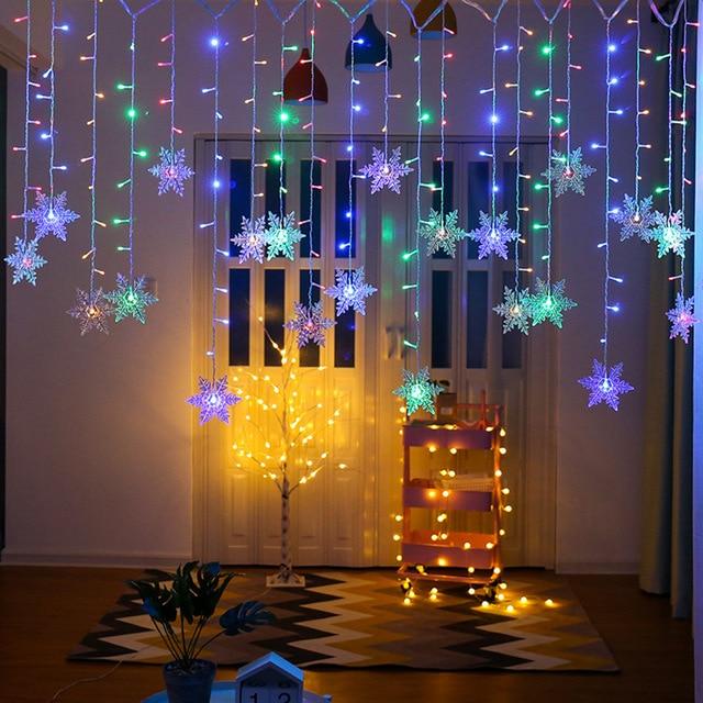 Freyza – Hängende LED-Schneeflockenleuchten