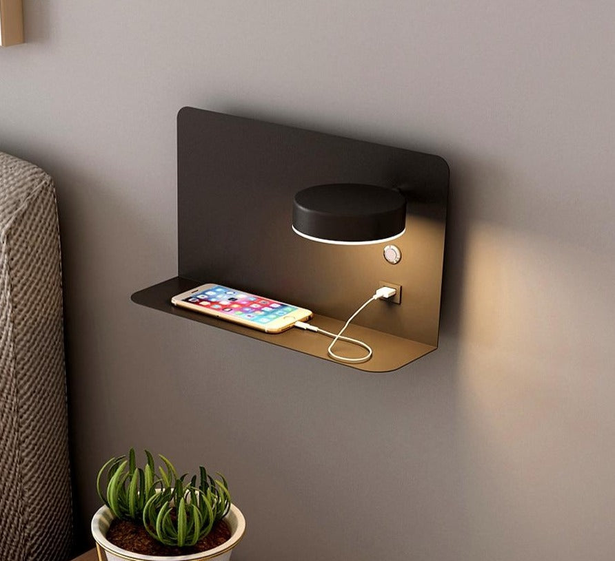 Freyza - Rowan - LED Bedside Wall Lamp USB Charger