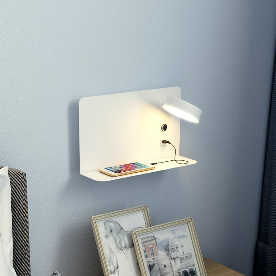 Freyza - Rowan - LED Bedside Wall Lamp USB Charger