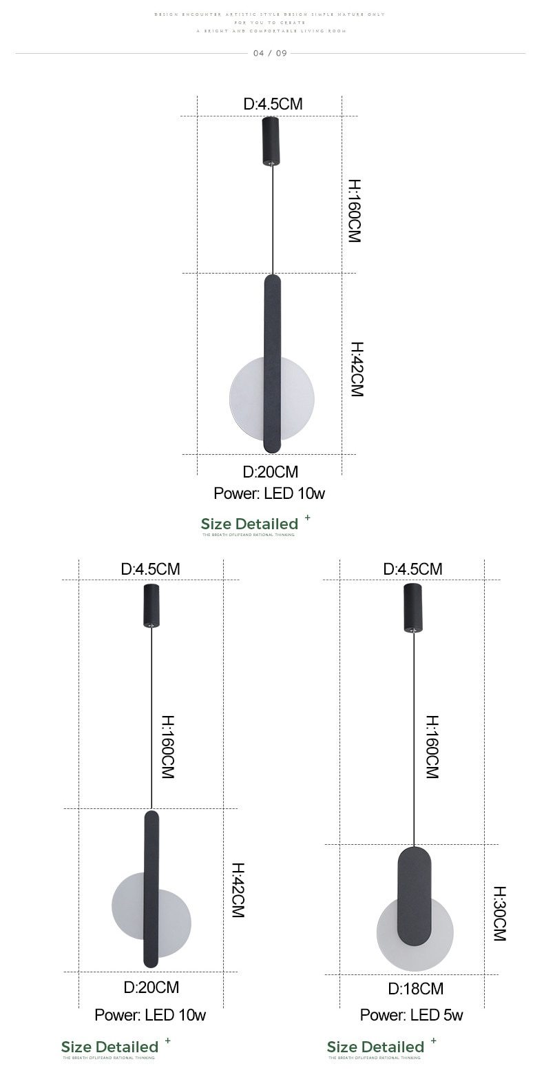 Freyza - Declan - Modern LED Hanging Light