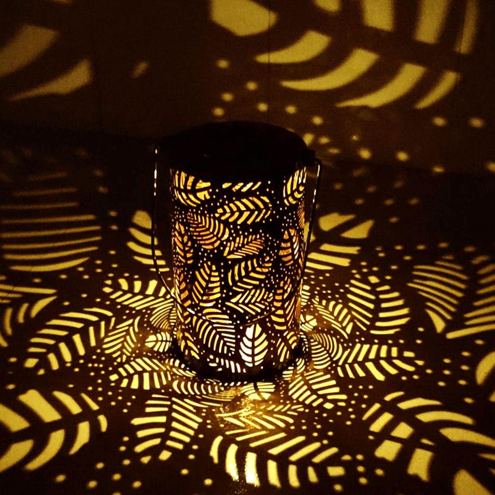 Freyza - Mateo - Leaf Pattern Shadow Cast Lantern