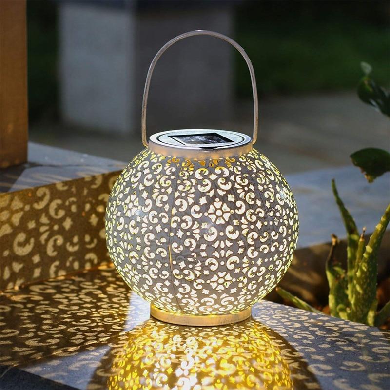 Freyza - Bode - Round Solar Hanging Shadow Cast Lantern