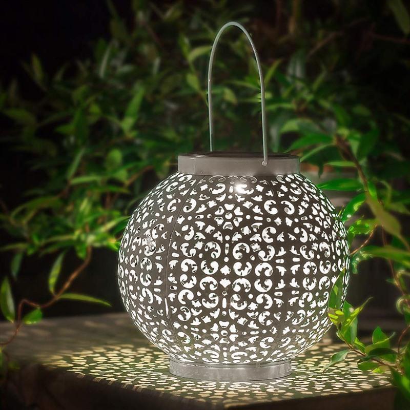 Freyza - Bode - Round Solar Hanging Shadow Cast Lantern