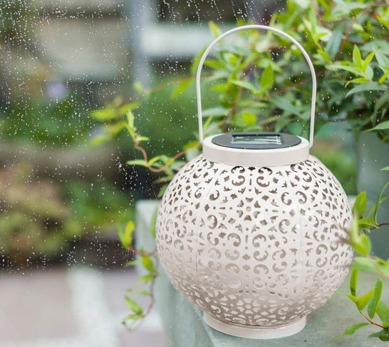 Freyza - Bode - Round Solar Hanging Shadow Cast Lantern